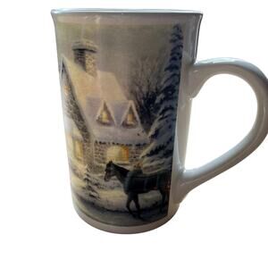 Thomas Kinkade Mug Memories of Christmas 2001 cup